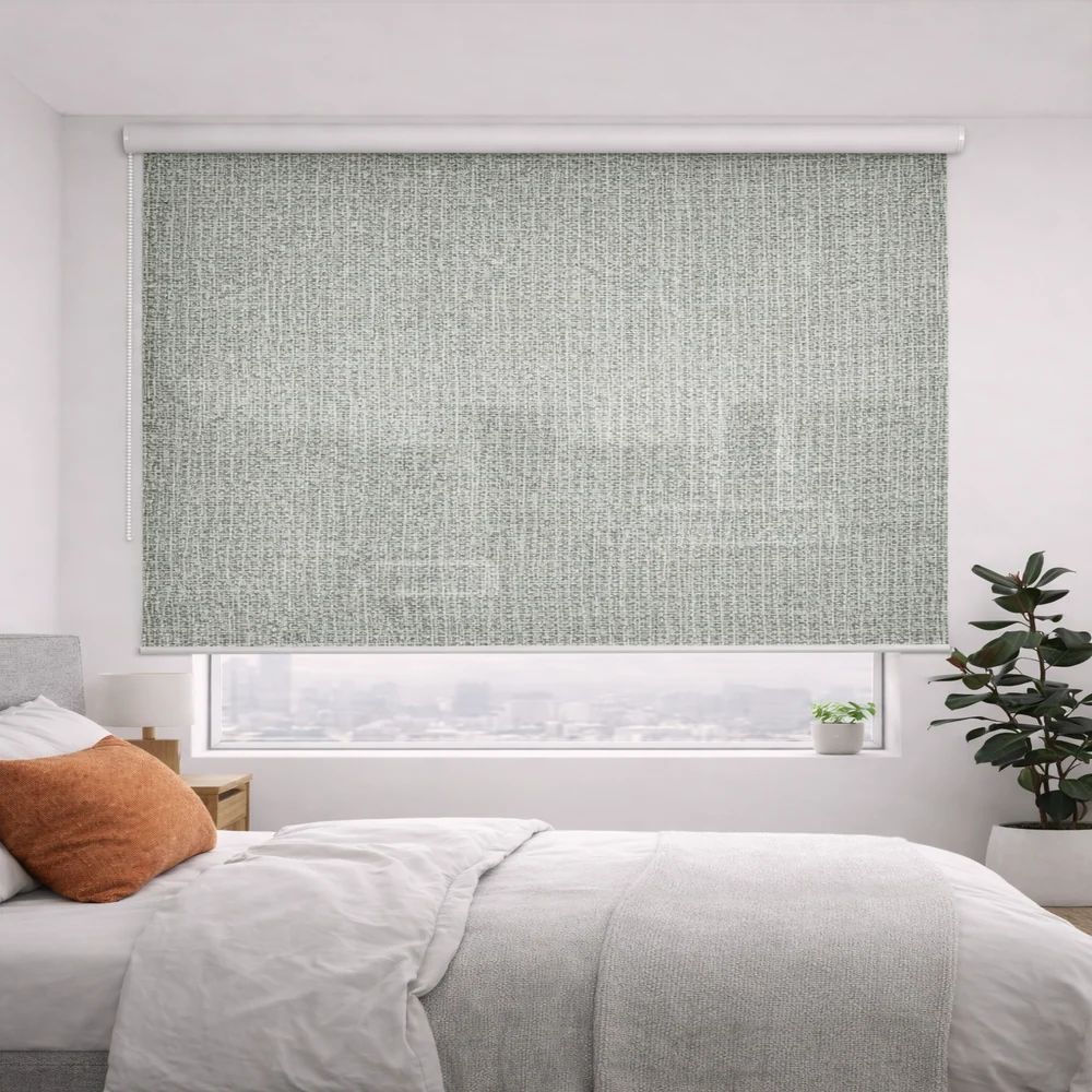 Persiana Enrollable Premium Screen Noa Gris/Blanco 220X180 Safra