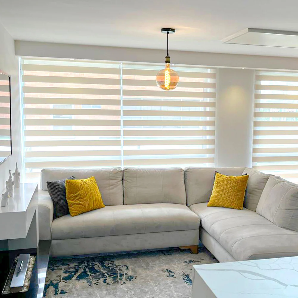 Persiana Enrollable Sheer Elegance Sheer Screen Blanco 180X180 Safra