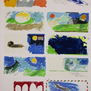 SCHIFANO Mario, Serigrafí original firmada, 1995