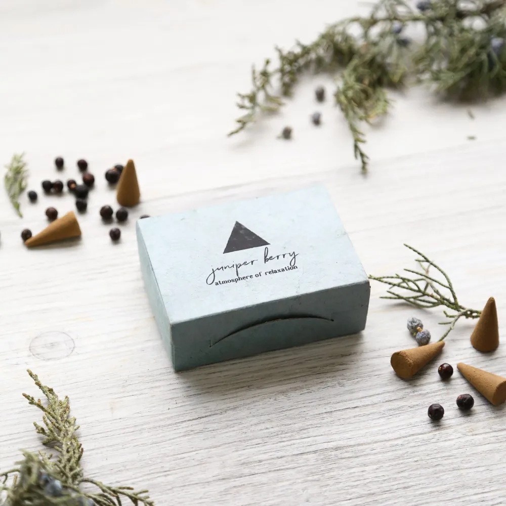 Conos de incienso de bayas de enebro SD Lovely Incense