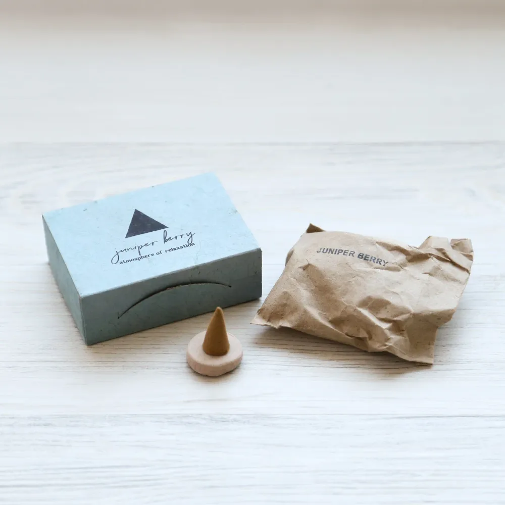 Conos de incienso de bayas de enebro SD Lovely Incense