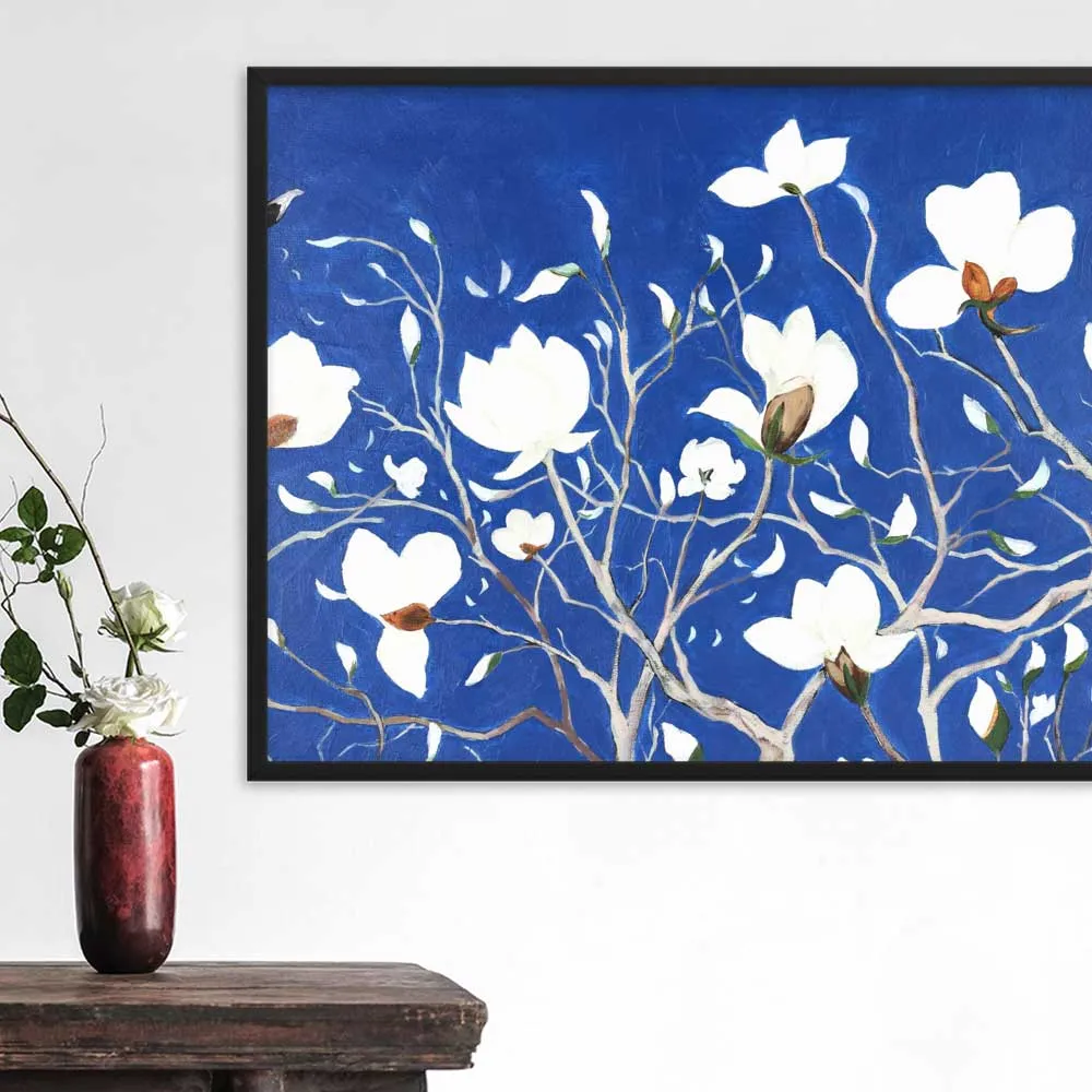 Mil magnolias espléndidas - Póster enmarcado Negro Seokhee Kim
