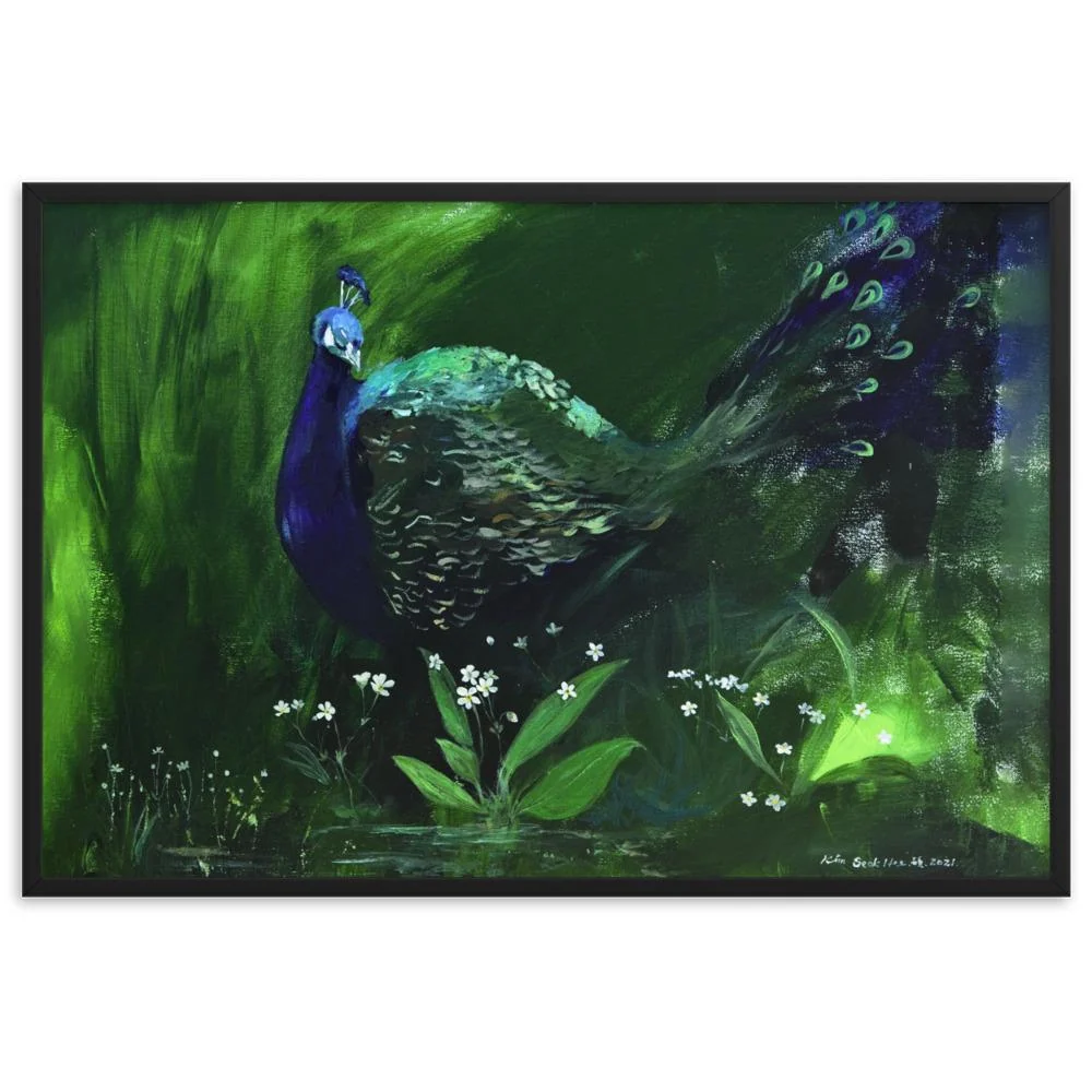 Un puñado de luz - Póster im Rahmen Negro Seokhee Kim