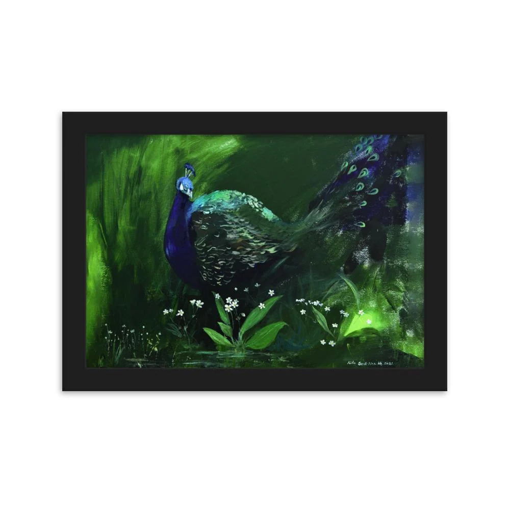 Un puñado de luz - Póster im Rahmen Negro Seokhee Kim