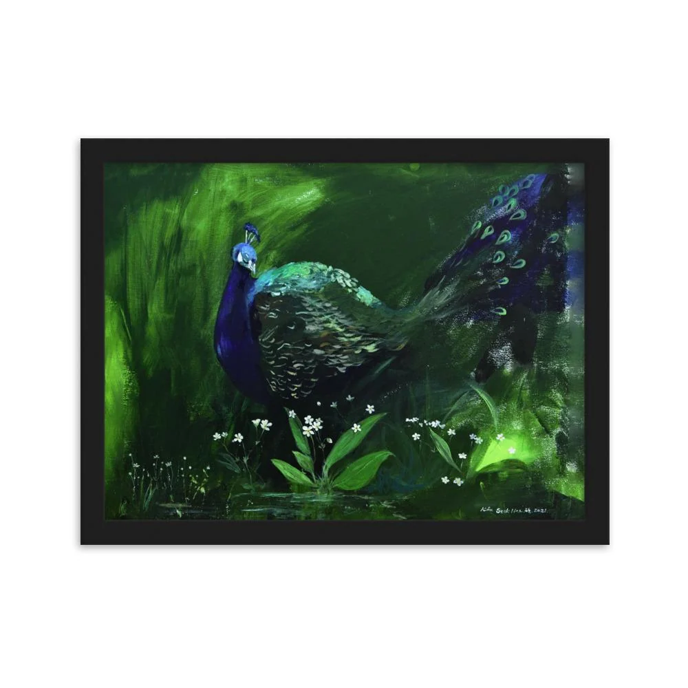 Un puñado de luz - Póster im Rahmen Negro Seokhee Kim