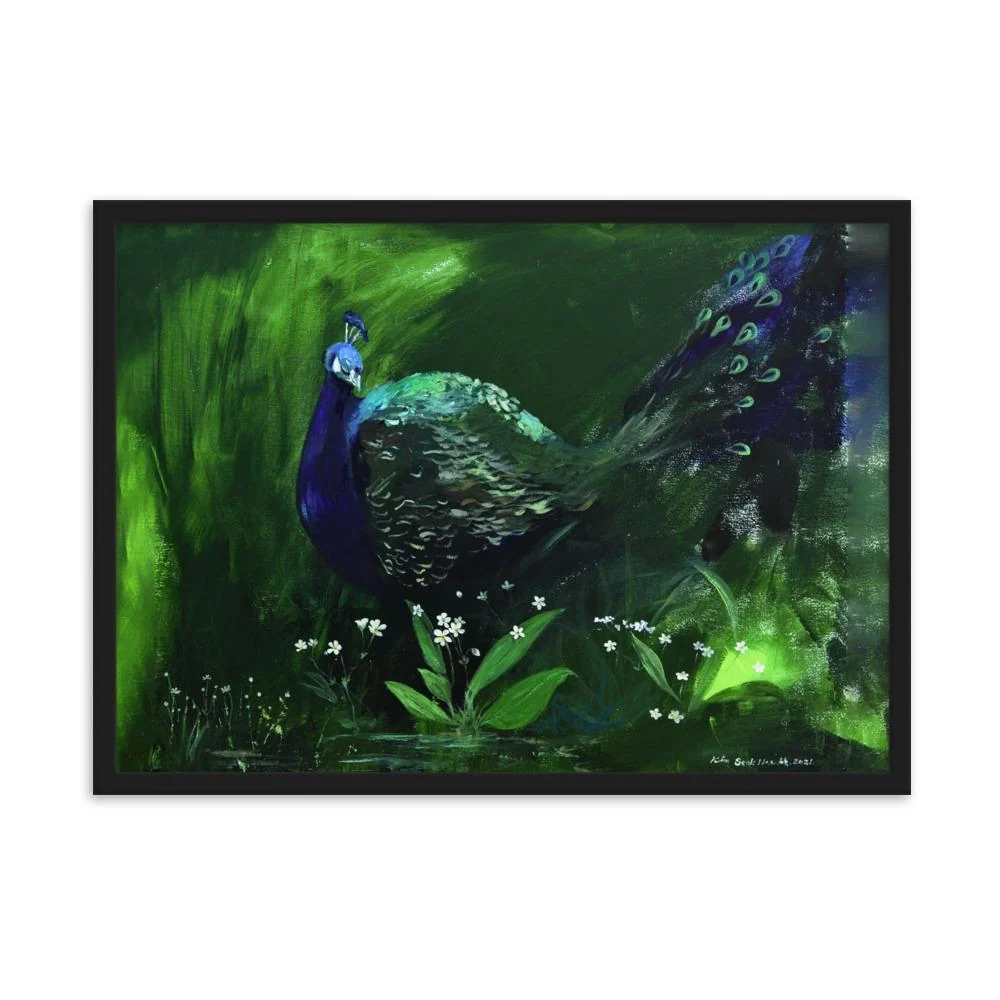 Un puñado de luz - Póster im Rahmen Negro Seokhee Kim