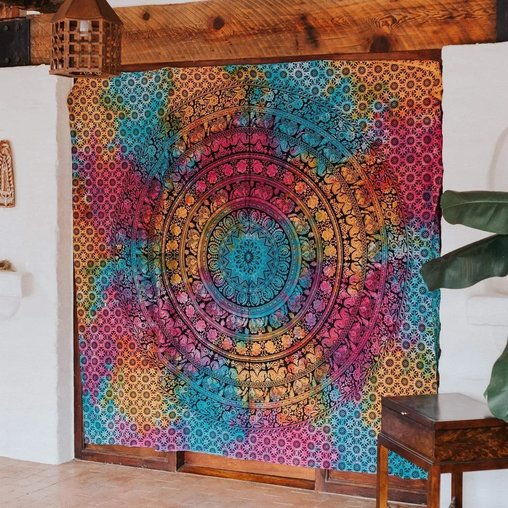 Mandala de elefante Tela decorativa Shangrila Export