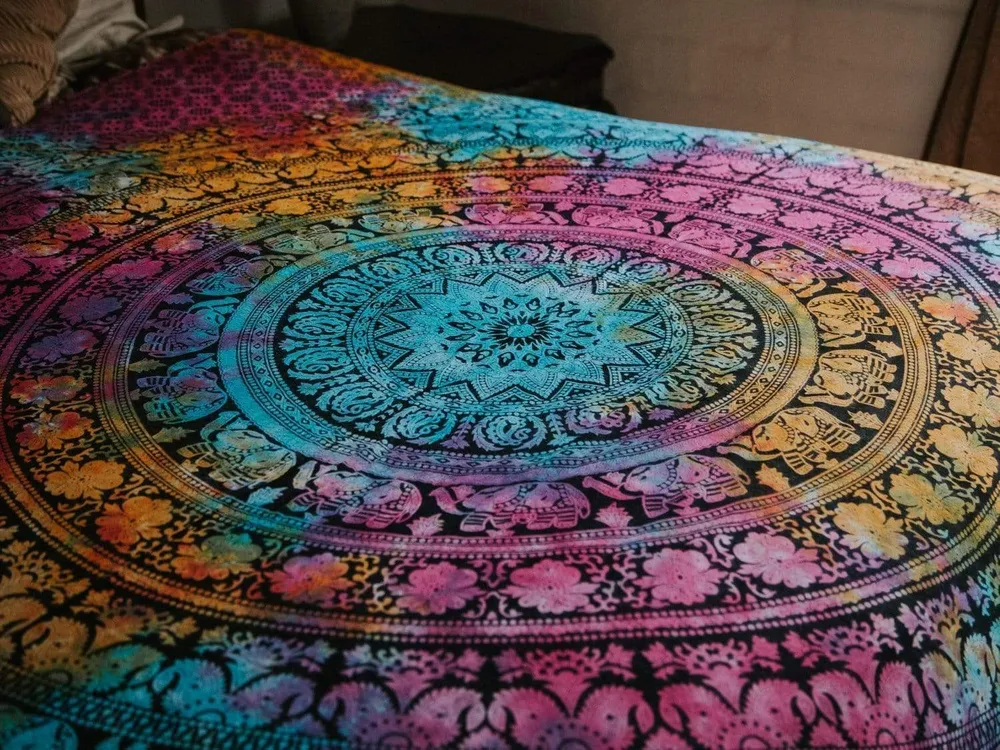Mandala de elefante Tela decorativa Shangrila Export