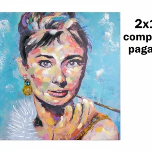 CUADRO MUJER 80×80 CM — PINTURA Signes Grimalt