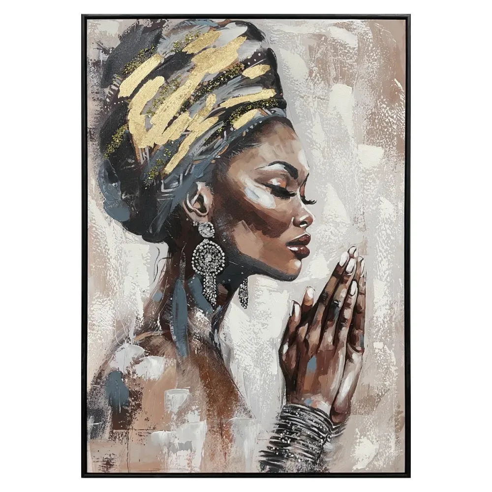 CUADRO MUJER AFRICANA 70×100 CM — PINTURA Signes Grimalt