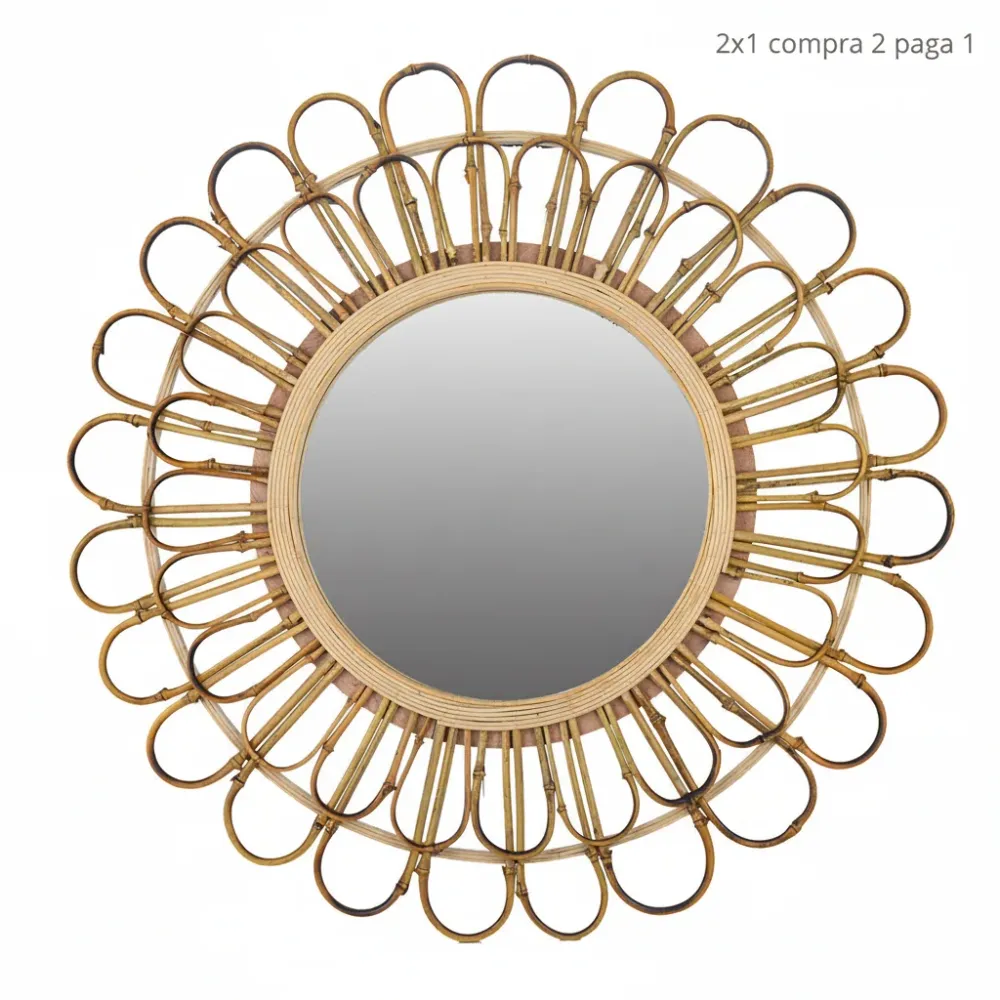 Espejo 80 cm – Naturaleza y Elegancia en Bambú Signes Grimalt