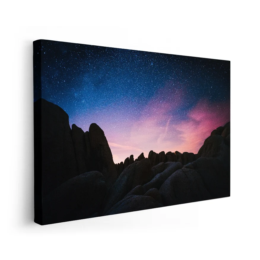 Silueta de Rocas Poster