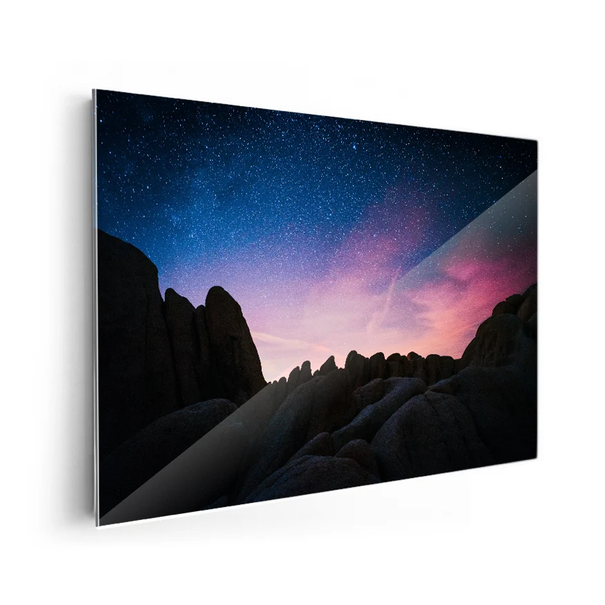 Silueta de Rocas Poster