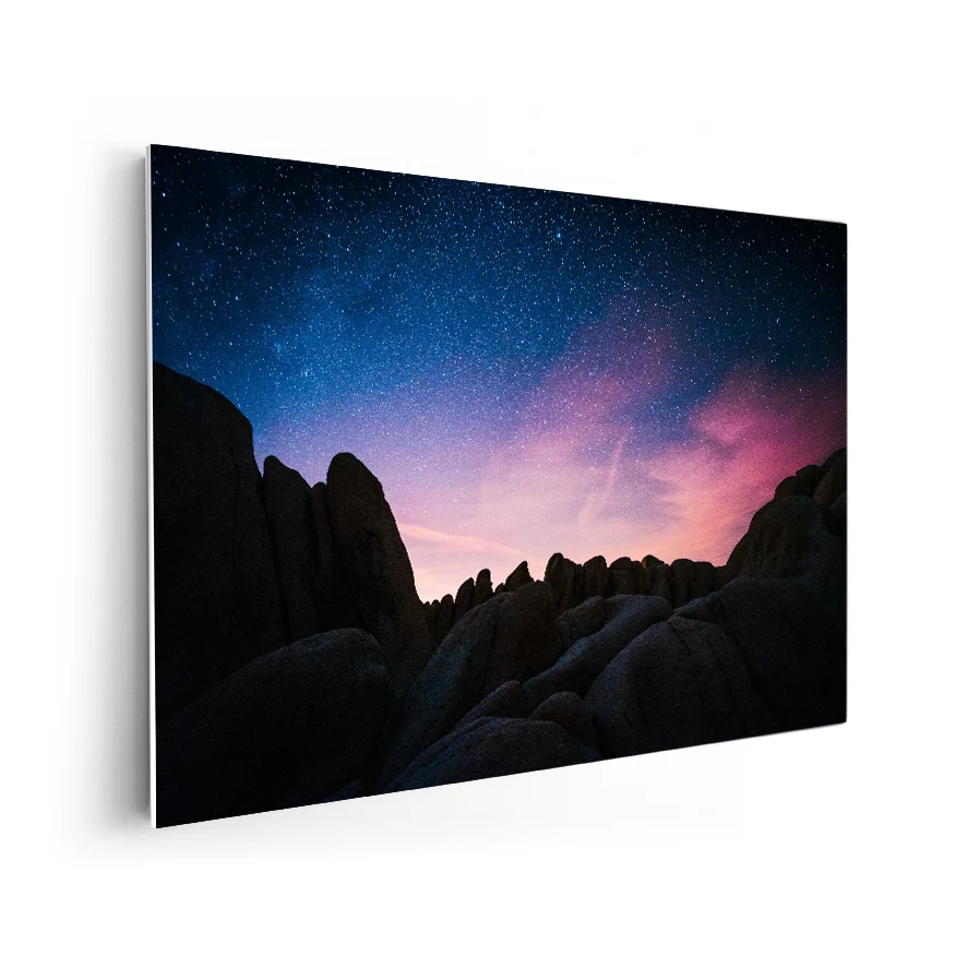 Silueta de Rocas Poster