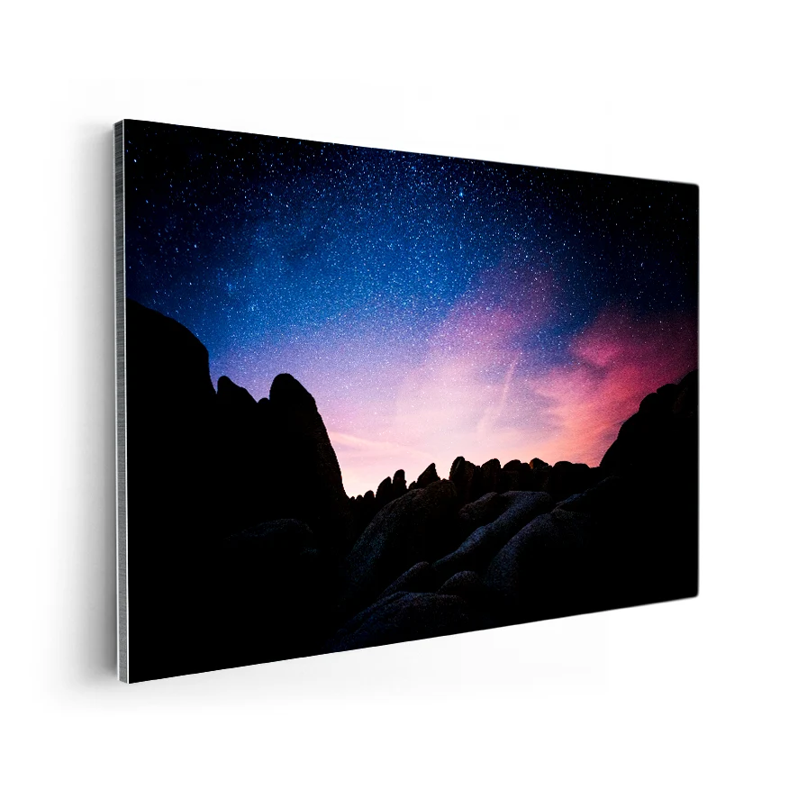 Silueta de Rocas Poster