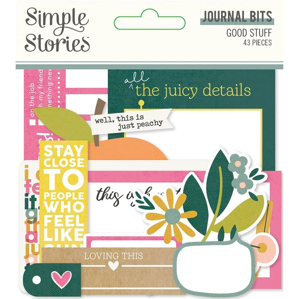 Historias simples - Cosas buenas - Troqueles de bits y piezas - Diario Simple Stories
