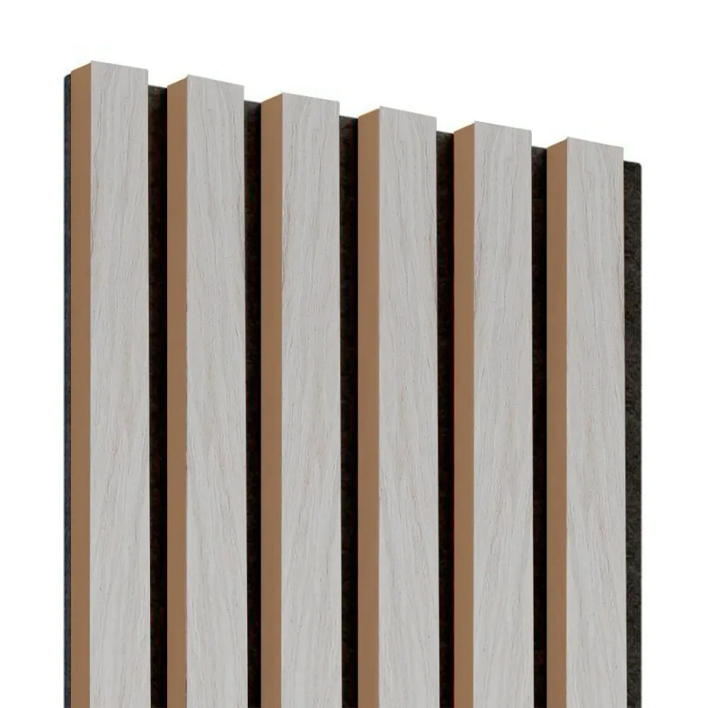 PANELADO ACÚSTICO DECORATIVO DE MDF - CREMA B - 600*90*2900MM (1.74M²) Sirena Electronics S.A.