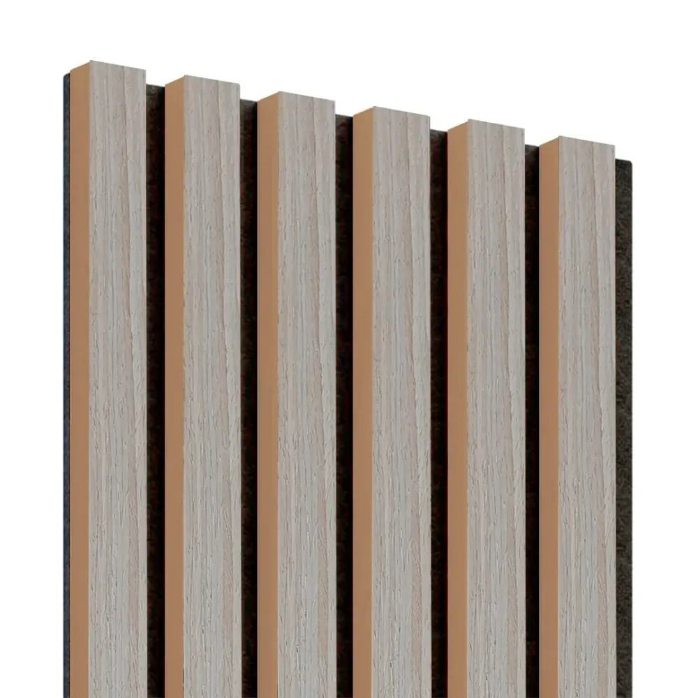 PANELADO ACÚSTICO DECORATIVO DE MDF - CREMA - 600*90*2900MM (1.74M²) Sirena Electronics S.A.