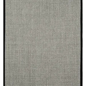 Tapete Sisal Border Dove Grey Mix / Black Gris