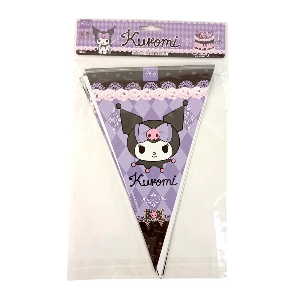 Guirnalda Banderin Kuromi SOCIEDAD COMERCIAL FIESTAMANIA LTDA