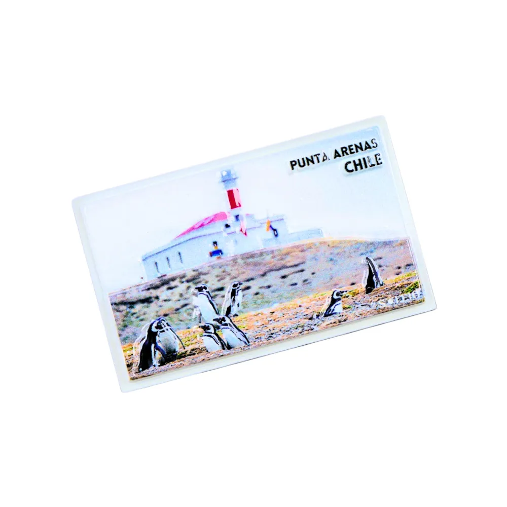 Imán Resina 3D Lugares de Chile Punta Arenas Soleio Regalos
