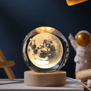 Lampara Esfera De Cristal 3D + Envio Gratis Soluciones Shop