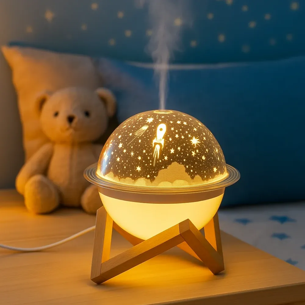 Lampara Humidificadora Con Base Soluciones Shop