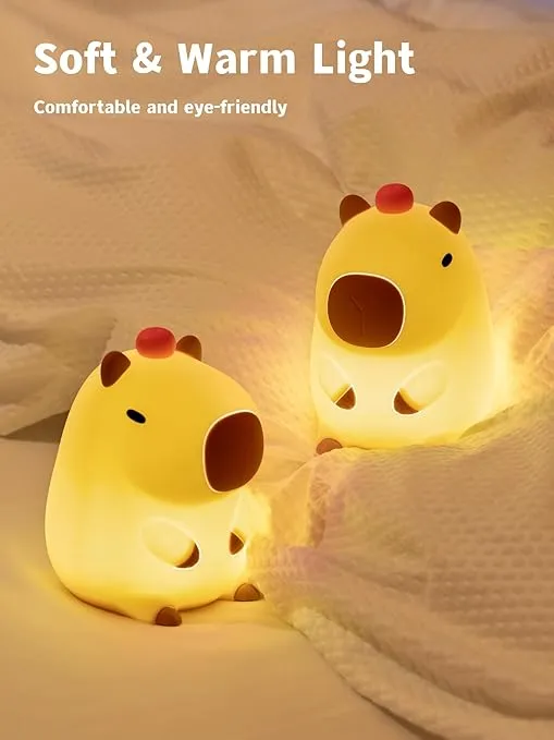 Lámpara Nocturna Capybara Táctil Soluciones Shop