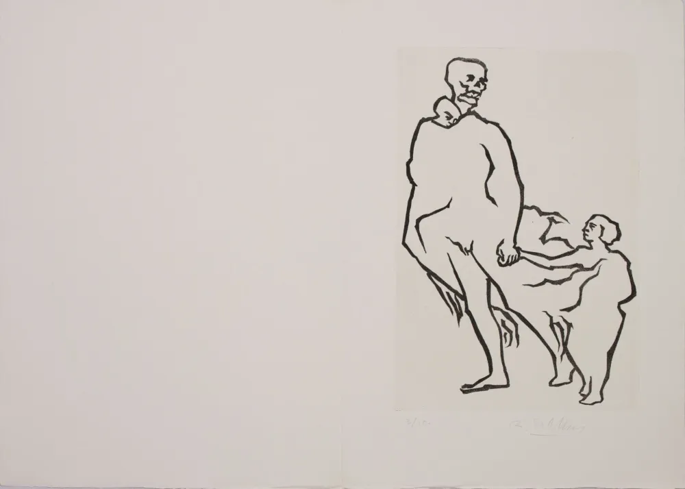 SOMMARUGA Renzo, Aguafuerte original firmado, 1963