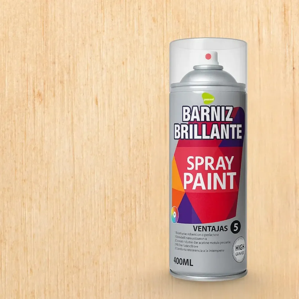 Spray Barniz Brillante Acrilico 400ml Natural