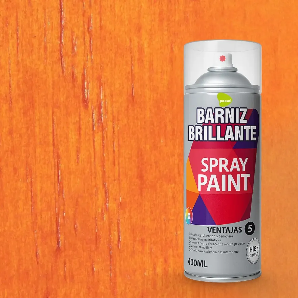 Spray Barniz Brillante Acrilico 400ml Natural