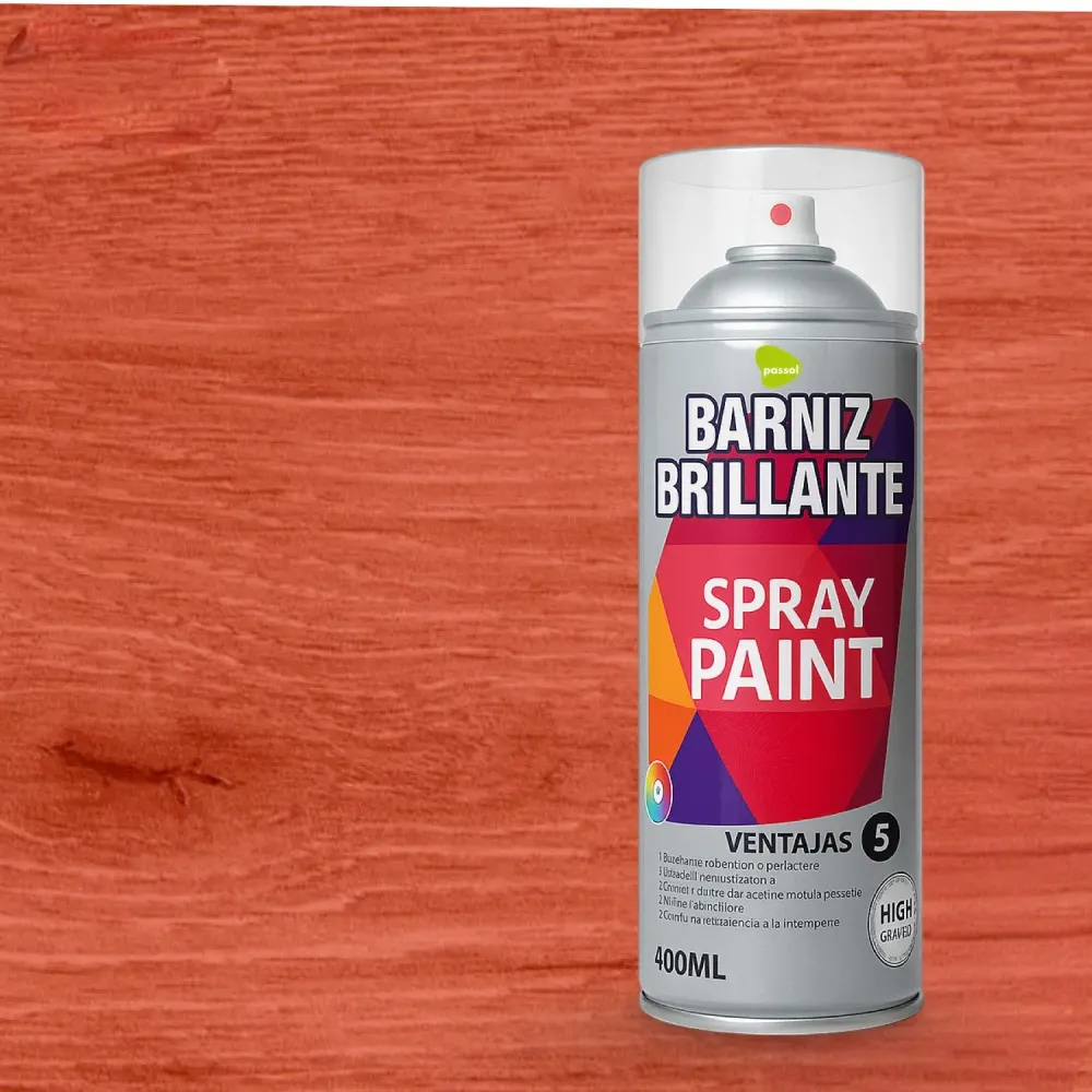 Spray Barniz Brillante Acrilico 400ml Natural