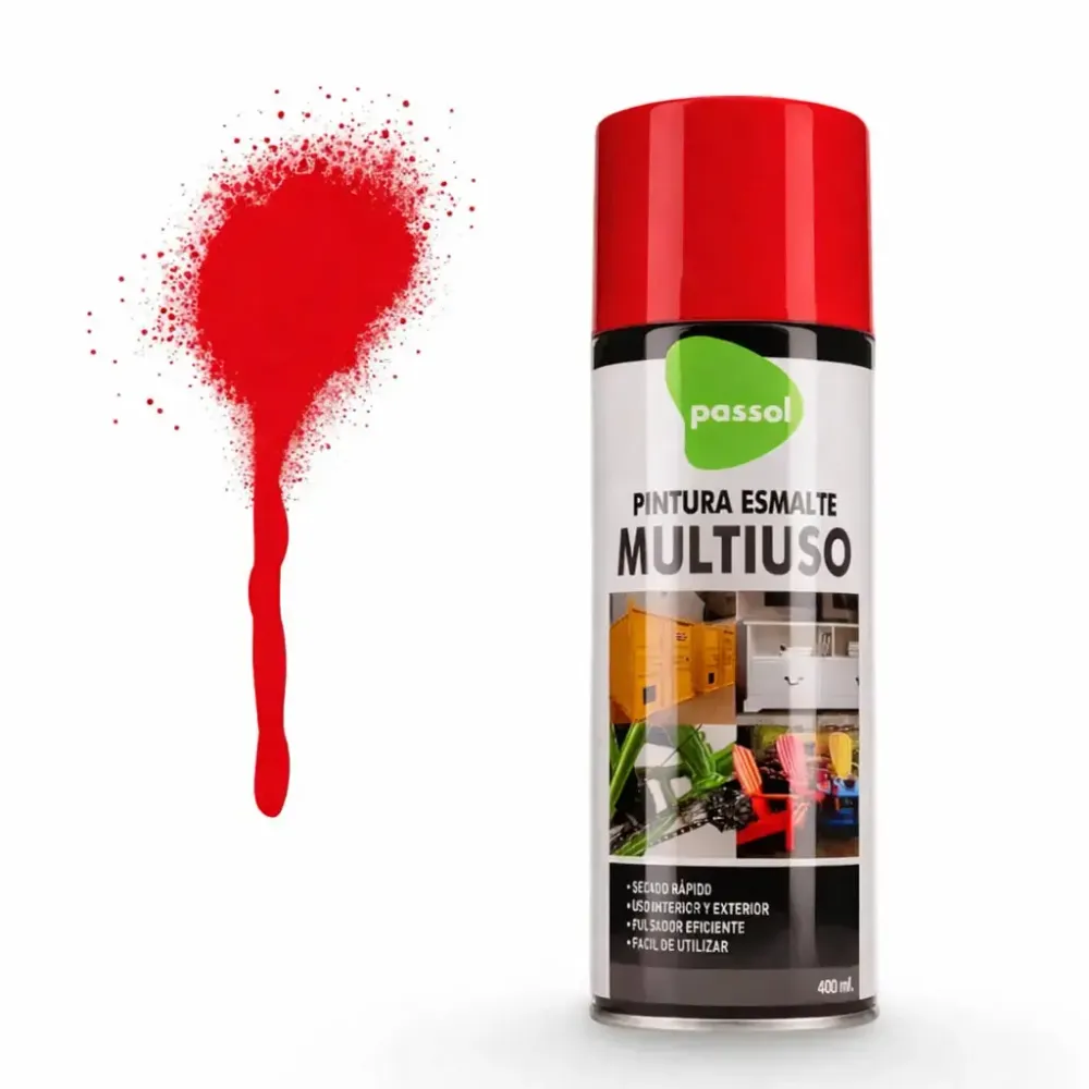 Spray Colores 400ml Passol Rojo