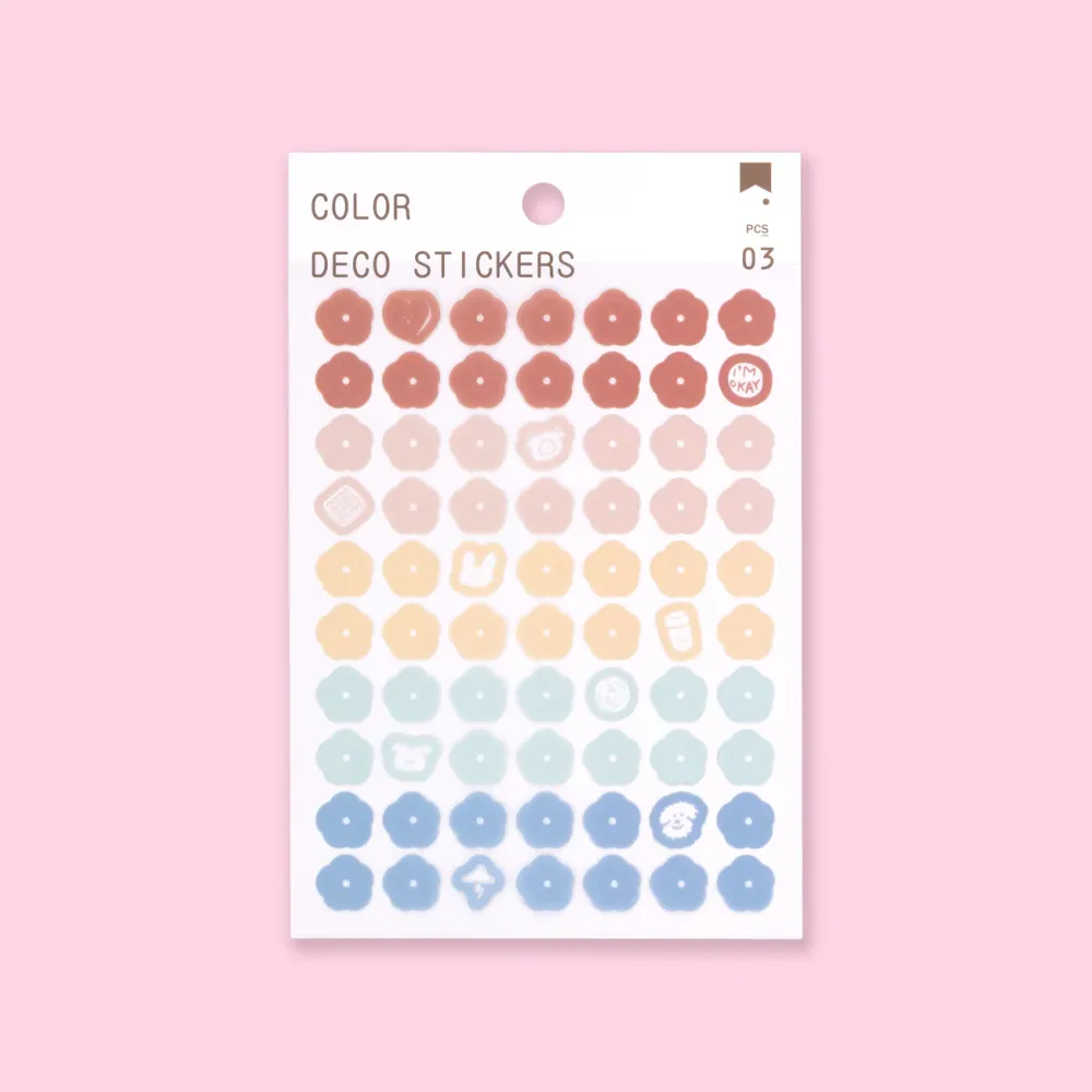 Crema Y Flor Estética Verano Deco Pegatina Stationery Pal
