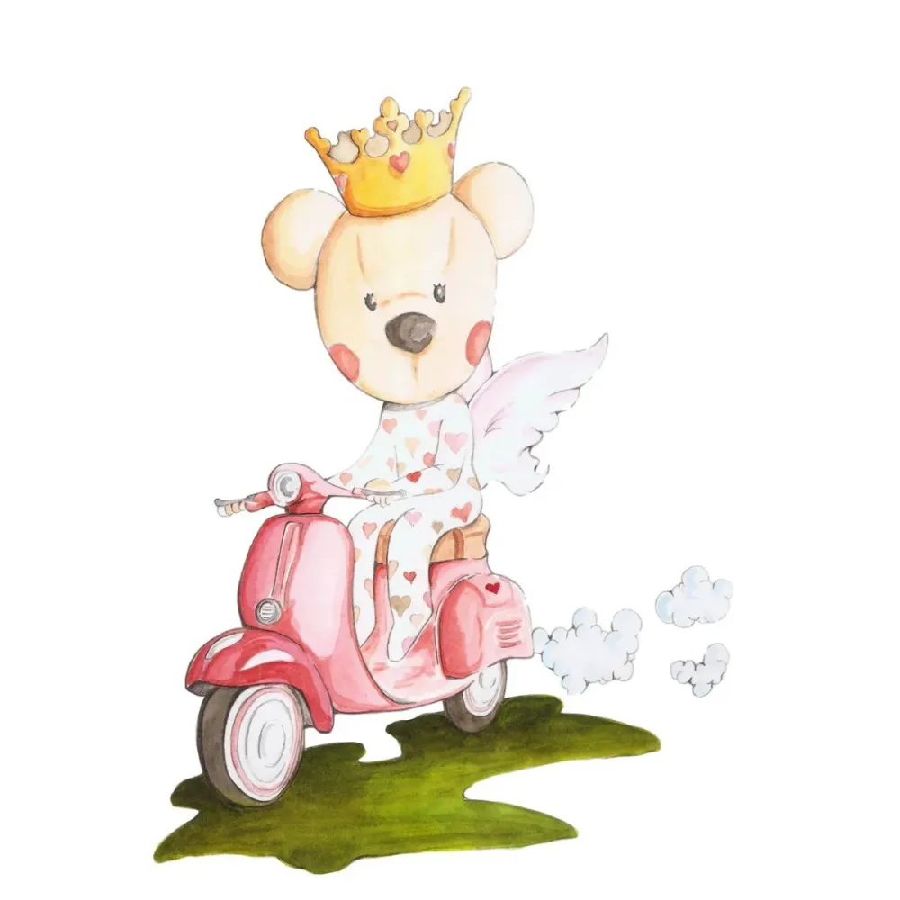 Vinilo Infantil Cloe Vespa Sueños de Cigüeñ Sueños de Cigüeña Vinilos