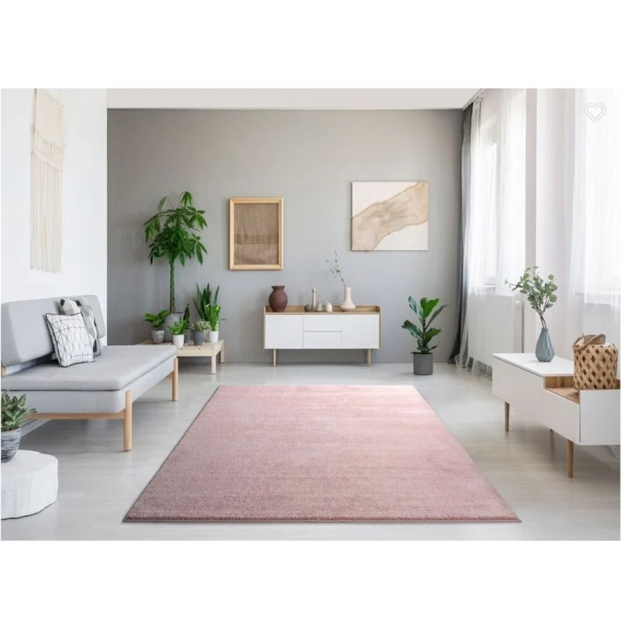 ALFOMBRA LISA – ELEGANCIA Y CONFORT PARA TU HOGAR-ROSA 140x200 CM TES