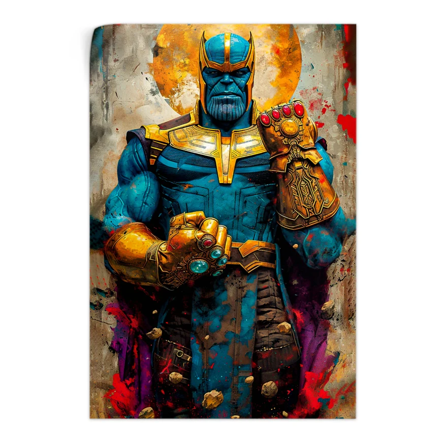 Thanos 2 Guantes Poster