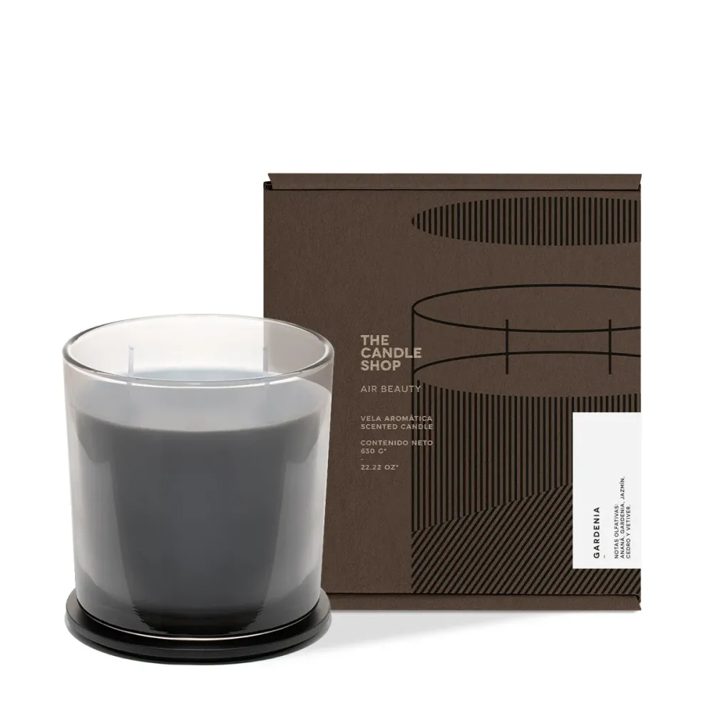 VELA GREY XL GARDENIA The Candle Shop Argentina