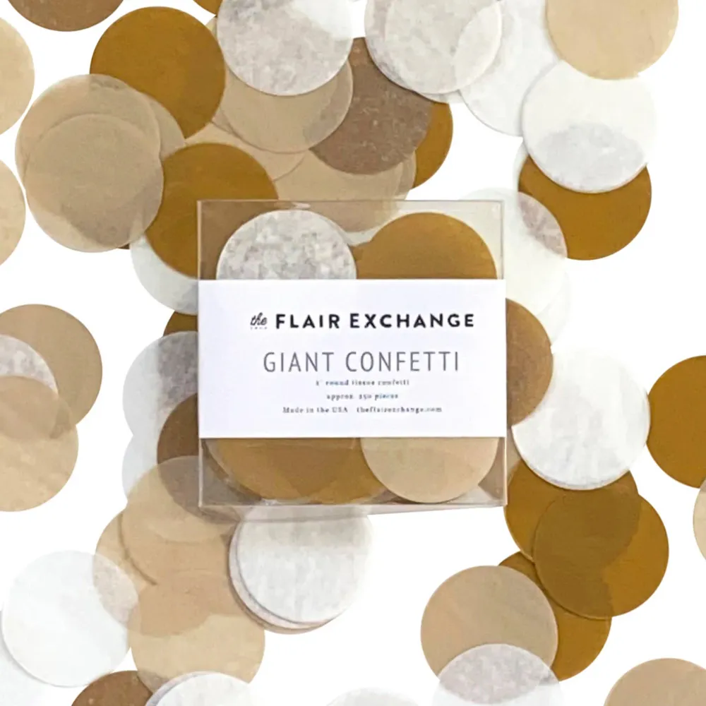 Confeti gigante dorado The Flair Exchange