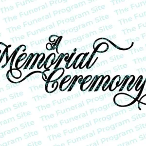 Título del programa funerario de una ceremonia conmemorativa The Funeral Program Site