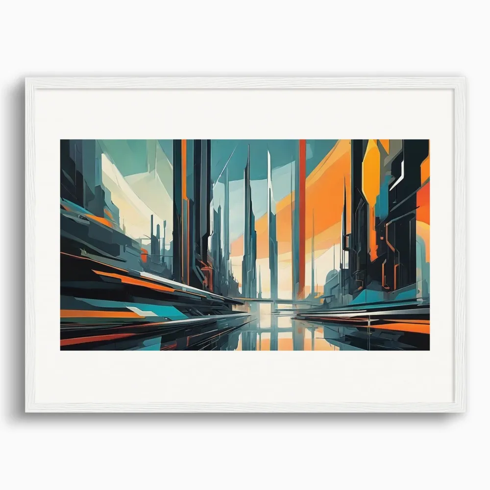 Abstracción lírica, Ciudad futurista - Póster The Object