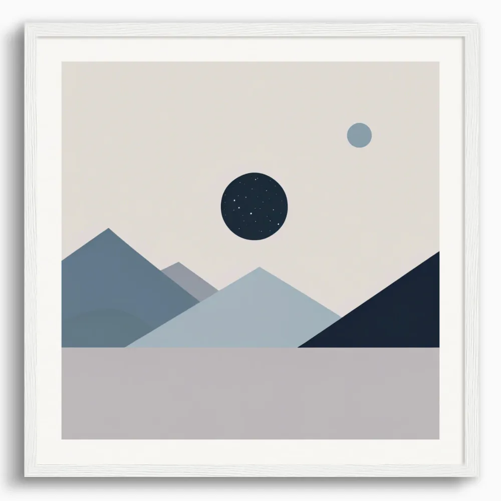Arte abstracto minimalista, pirámides - Póster The Object