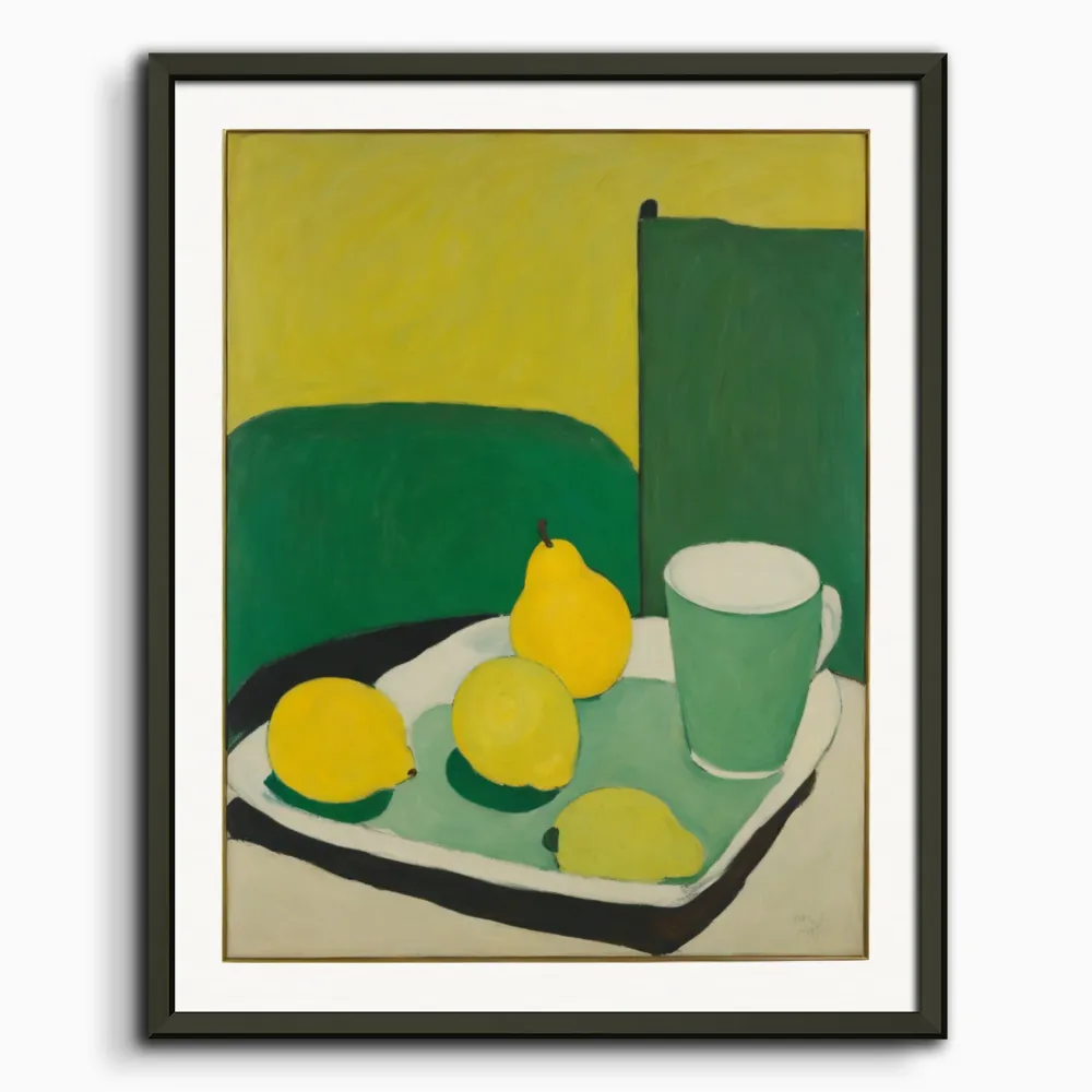 Figura íntima, limones en un plato - Póster The Object