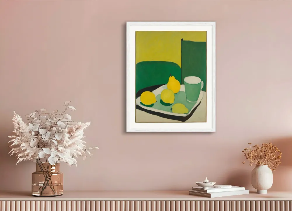 Figura íntima, limones en un plato - Póster The Object
