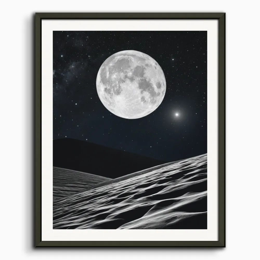 Neon luminescent photolab, Astronomí, La Luna - Póster The Object