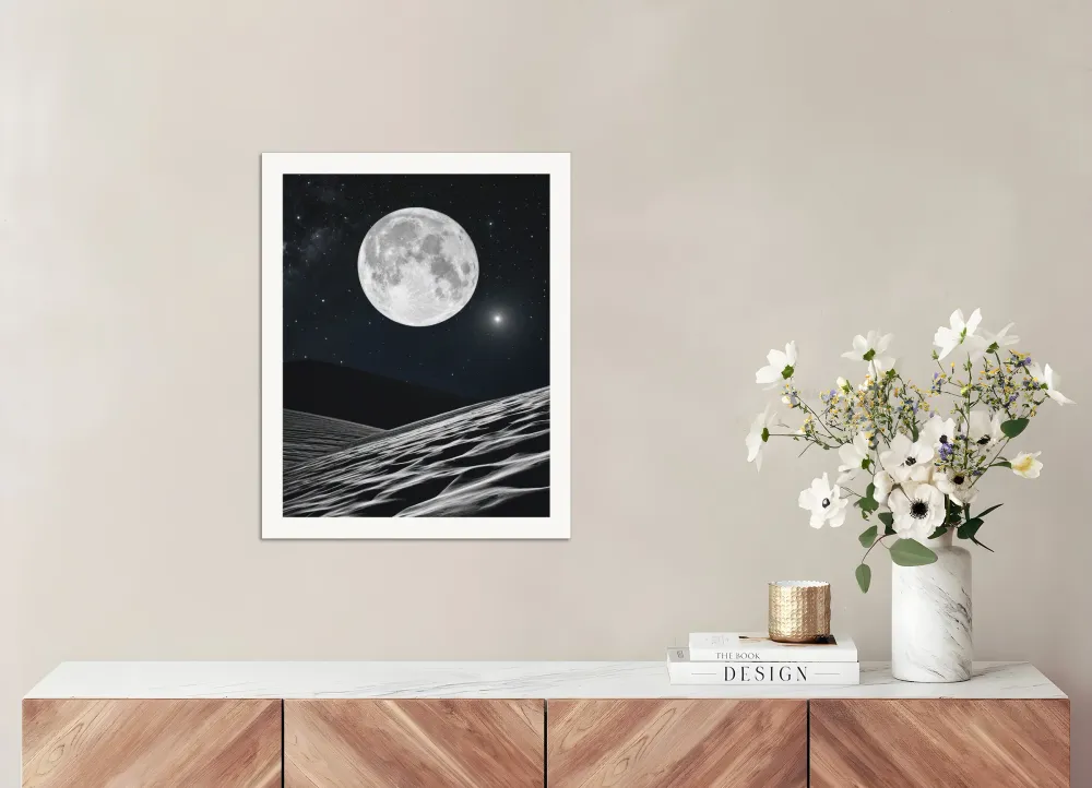 Neon luminescent photolab, Astronomí, La Luna - Póster The Object