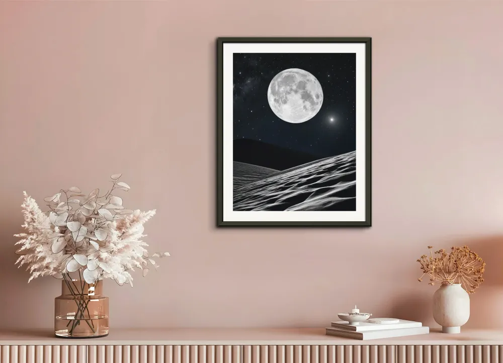 Neon luminescent photolab, Astronomí, La Luna - Póster The Object