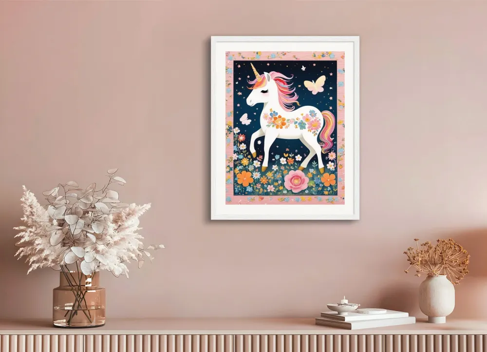 Un unicornio bebé adorable, kawaii japonés - pósters The Object