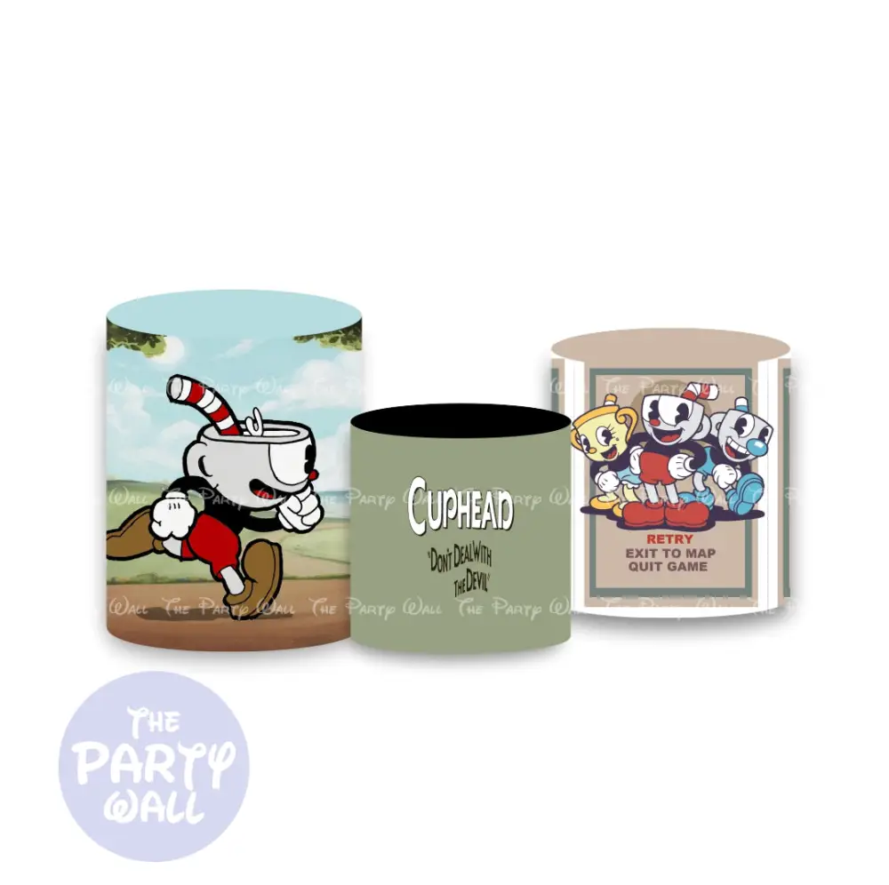 Cuphead - Fundas para cilindros The Party Wall