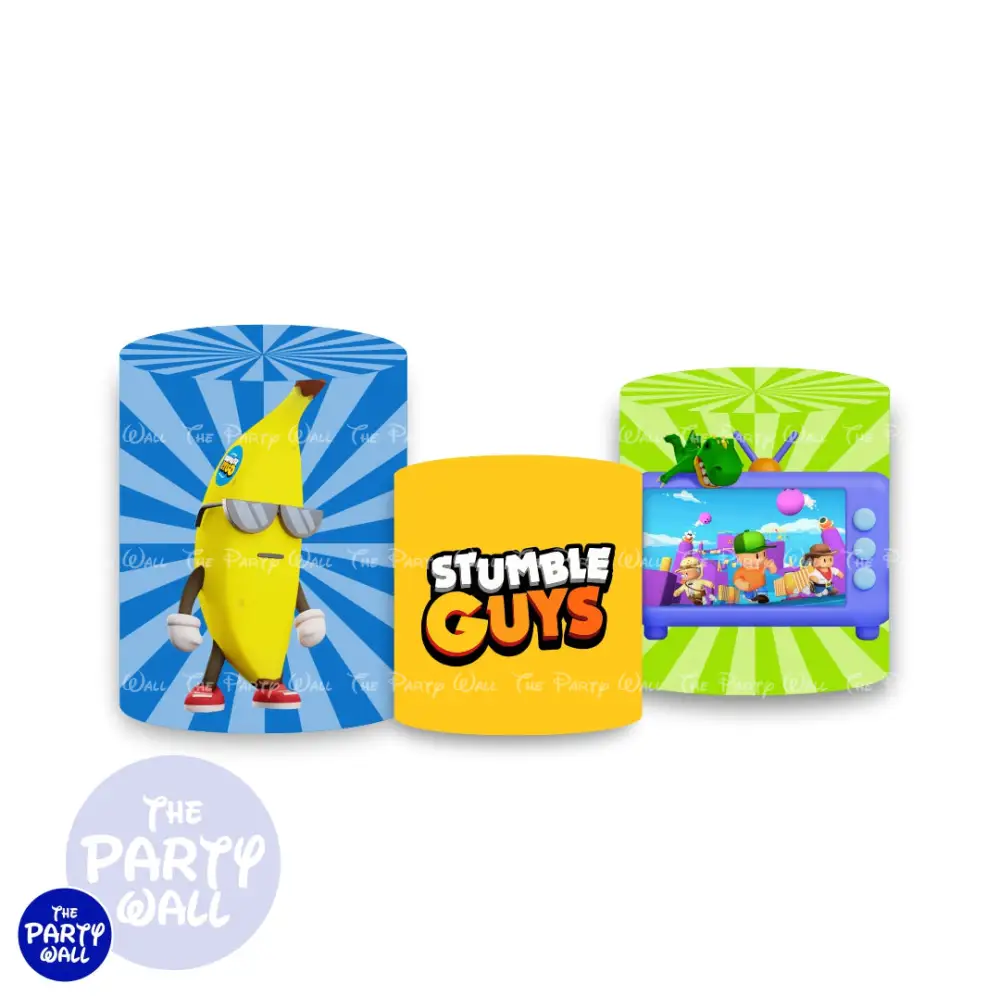 Stumble Guys - Fundas para cilindros The Party Wall